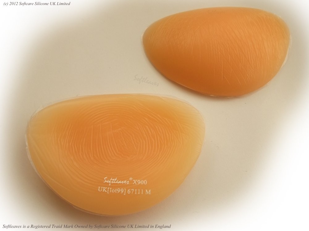 Softleaves X900 Silicone Breast Enhancers in the flesh colour 